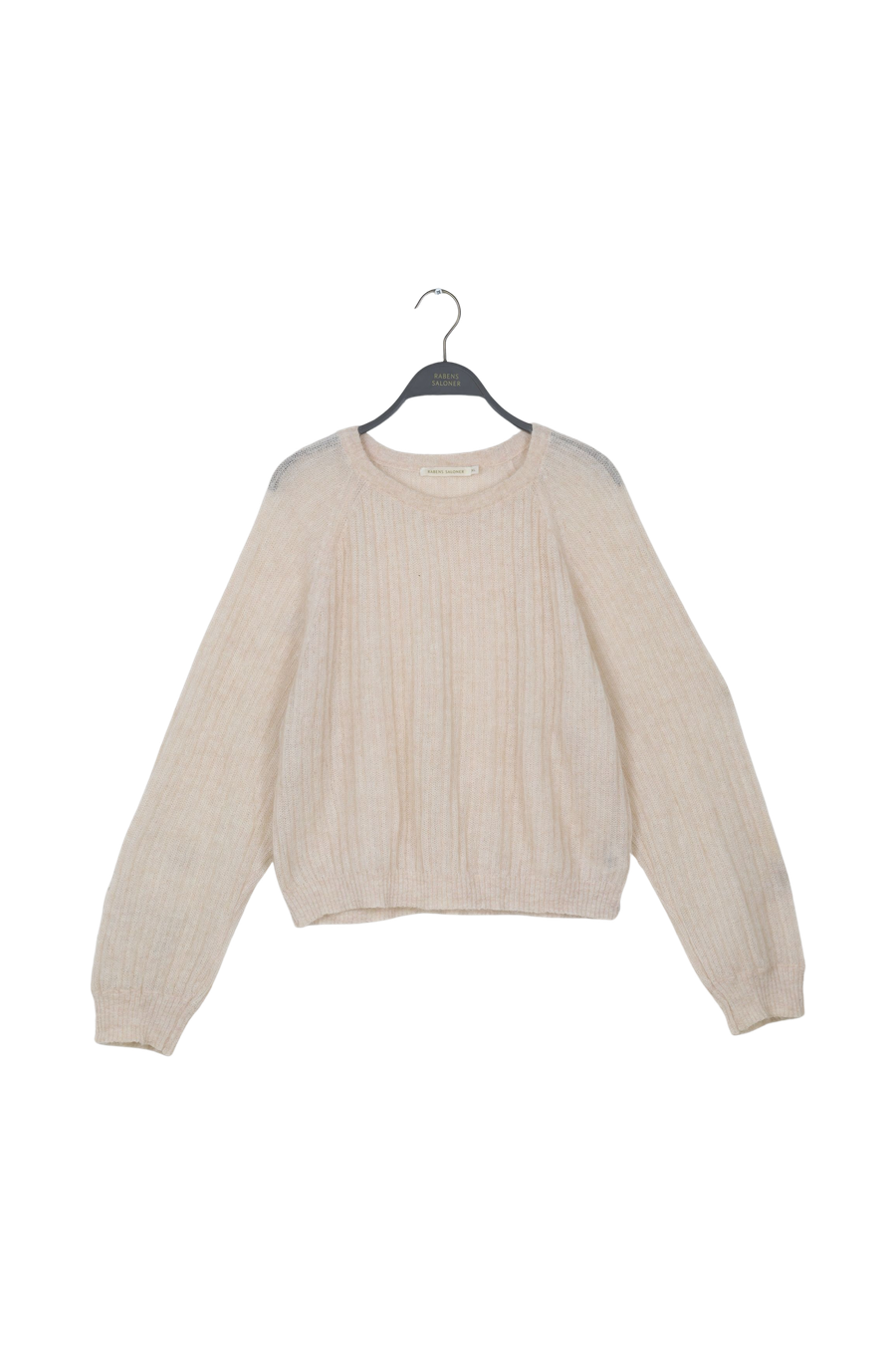 PreLoved Nino - Fluffy knit sweater - XL OFF WHITE XL 1 - Rabens Saloner - DK