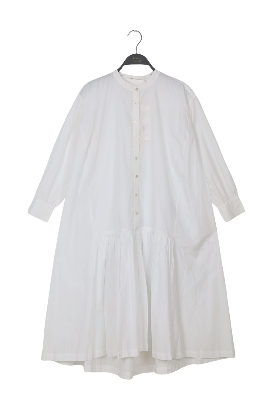 PreLoved Rosa - Poplin shirt dress - XS WHITE XS 1 - Rabens Saloner - DK