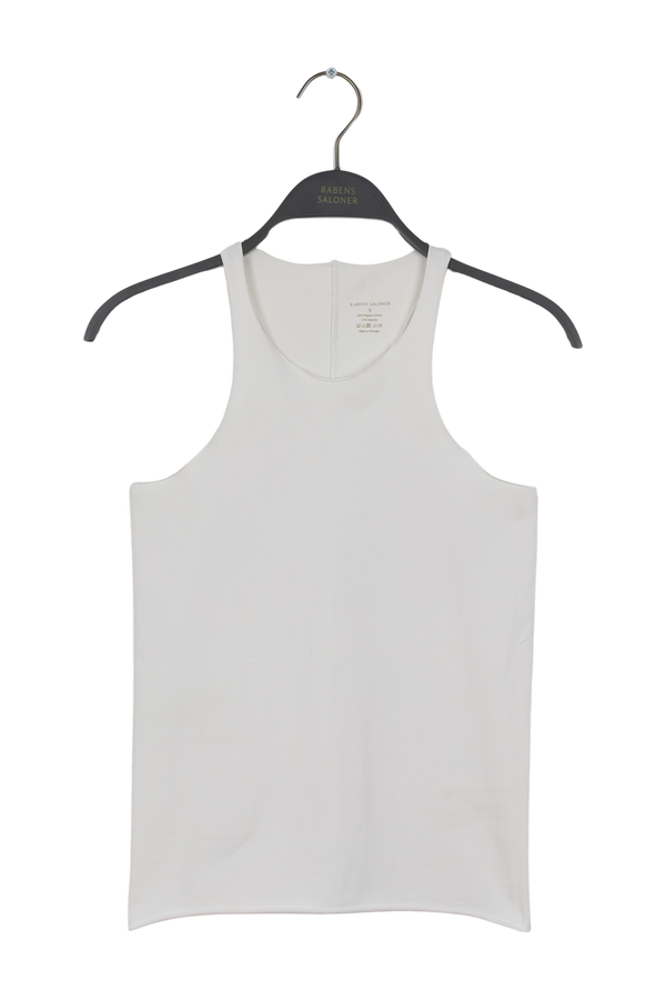 PreLoved Tilde - Basic racer tank - S I WHITE WHITE S  1 - Rabens Saloner - DK