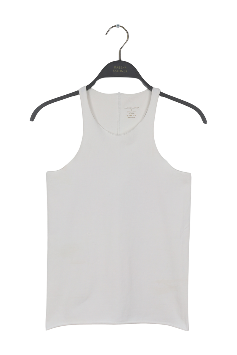 PreLoved Tilde - Basic racer tank - S WHITE S 1 - Rabens Saloner - DK