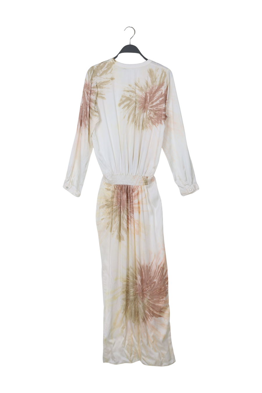 PreLoved Vera - Cartwheel wrap over dress I Seashell combo - M