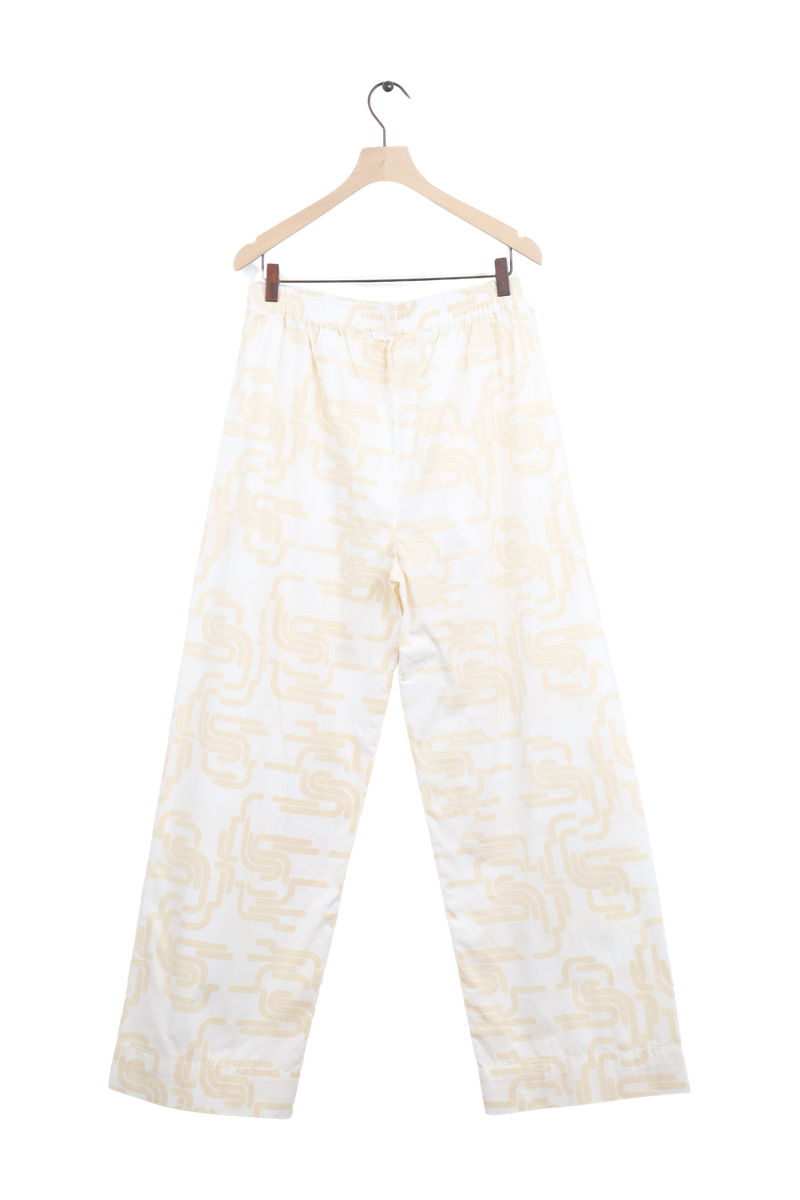 PreLoved Laxmi - Deco print elastic canvas pant - L 2 - Rabens Saloner - DK