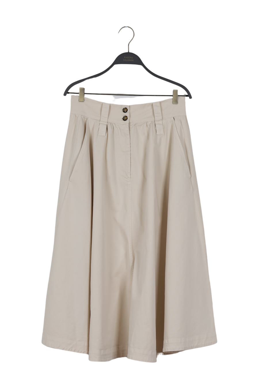 PreLoved Layla - Canvas organic skirt - XL Bone XL 1 - Rabens Saloner - DK