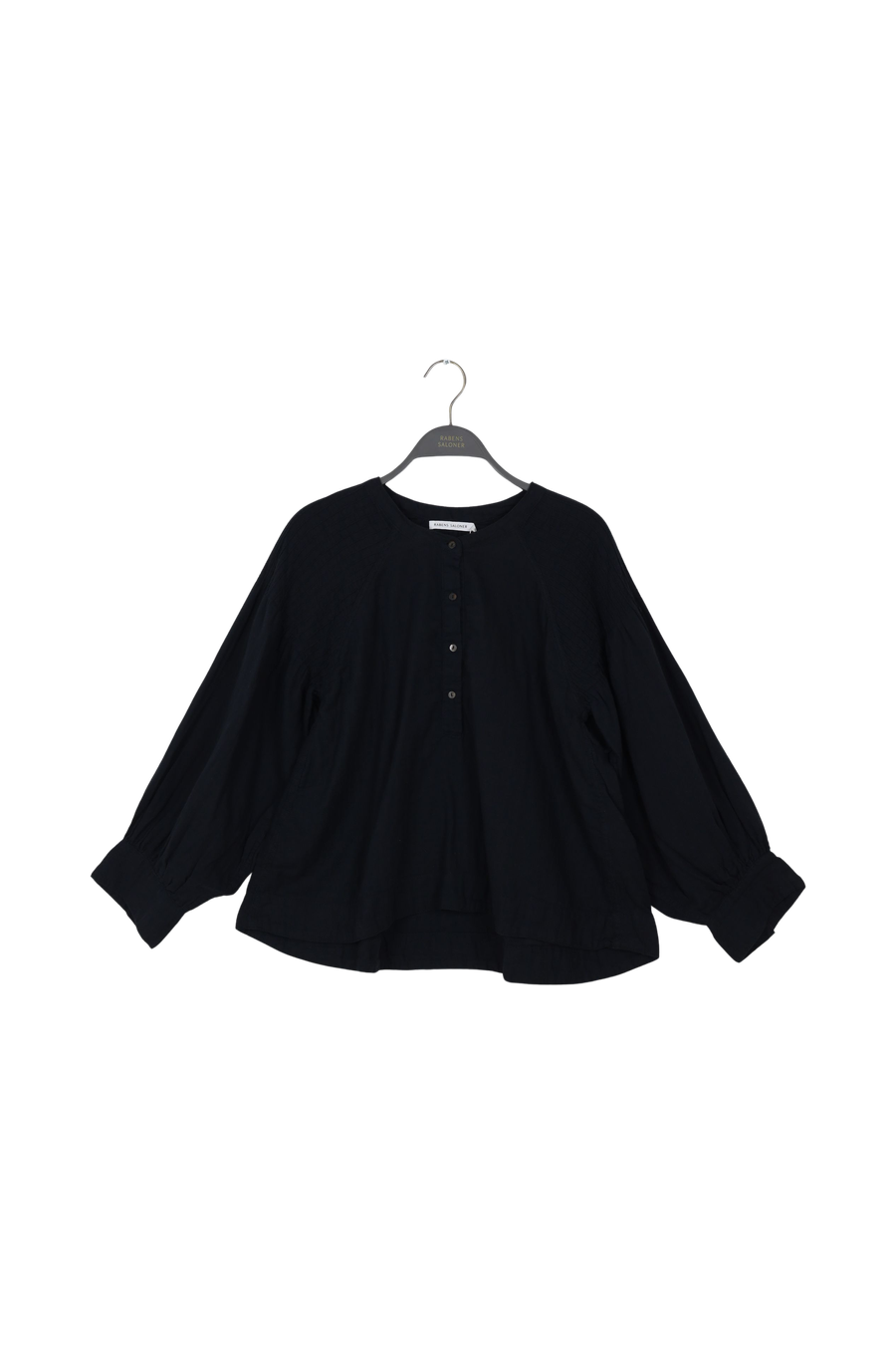 PreLoved Charlot - Cotton button shirt - S Black S 1 - Rabens Saloner - DK