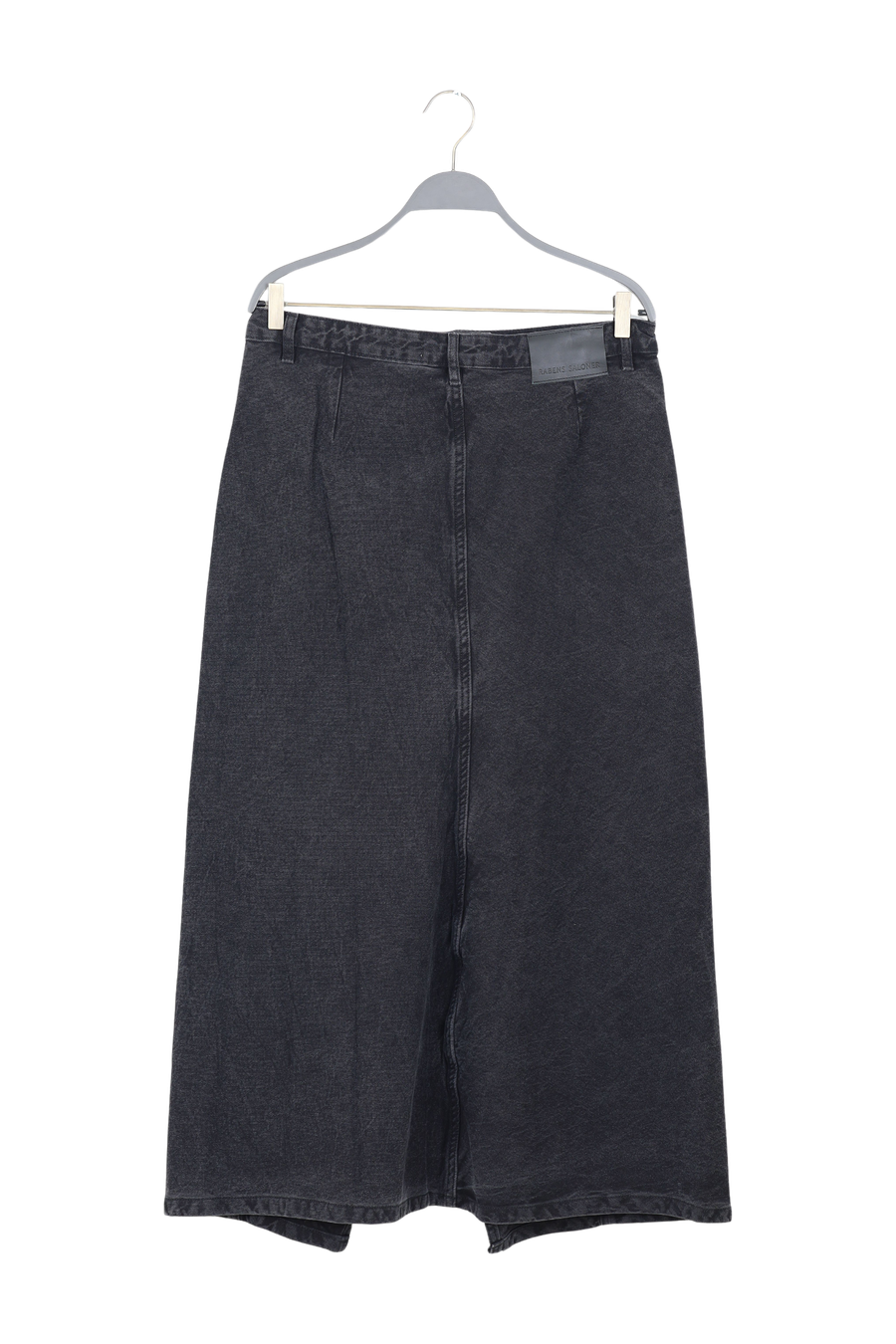 PreLoved Kiddie - Denim black skirt I Washed black denim - L
