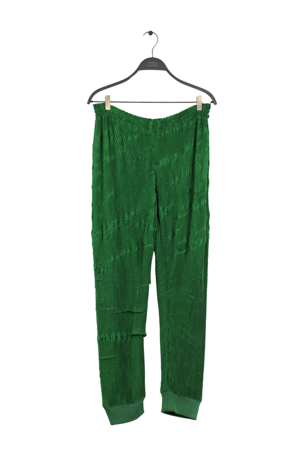 PreLoved Ania - Creased pleat pant - M CHROME GREEN M  1 - Rabens Saloner - DK