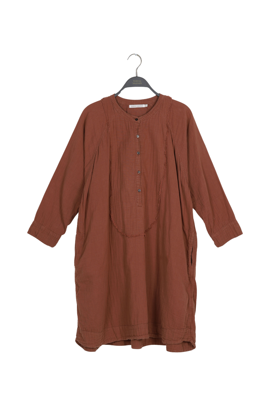 PreLoved Fadia - Double cotton OS dress I Nougat - M/L 1 - Rabens Saloner - DK