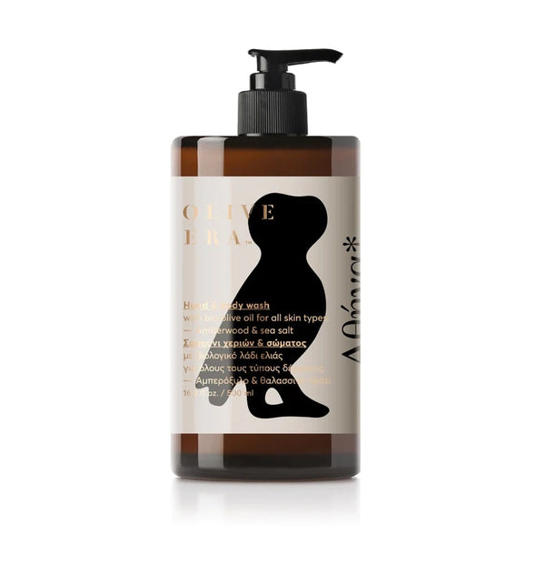 Hand And Body Wash - Olive Era I Amberwood And Sea Salt 300 ML Amberwood And Sea Salt 1 - Rabens Saloner - DK