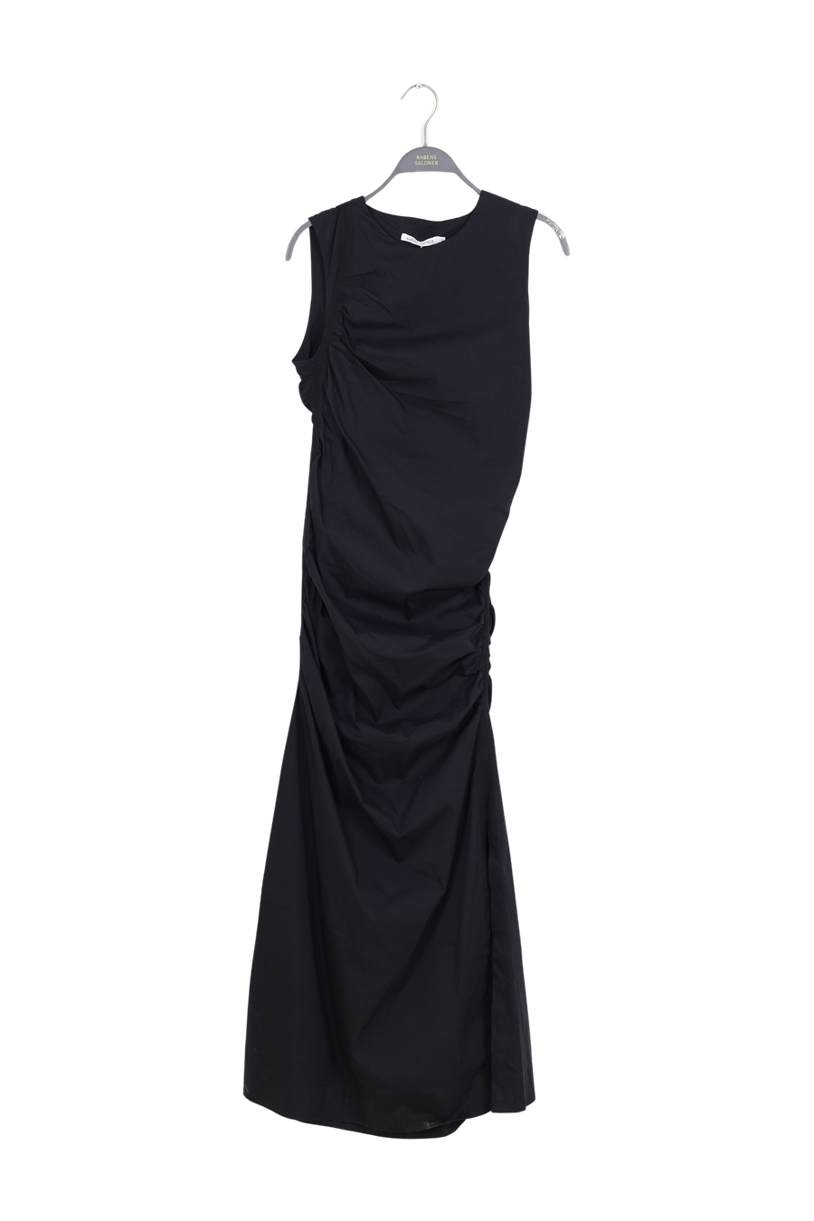 PreLoved Bibber - Papery fitted long dress I Black - S