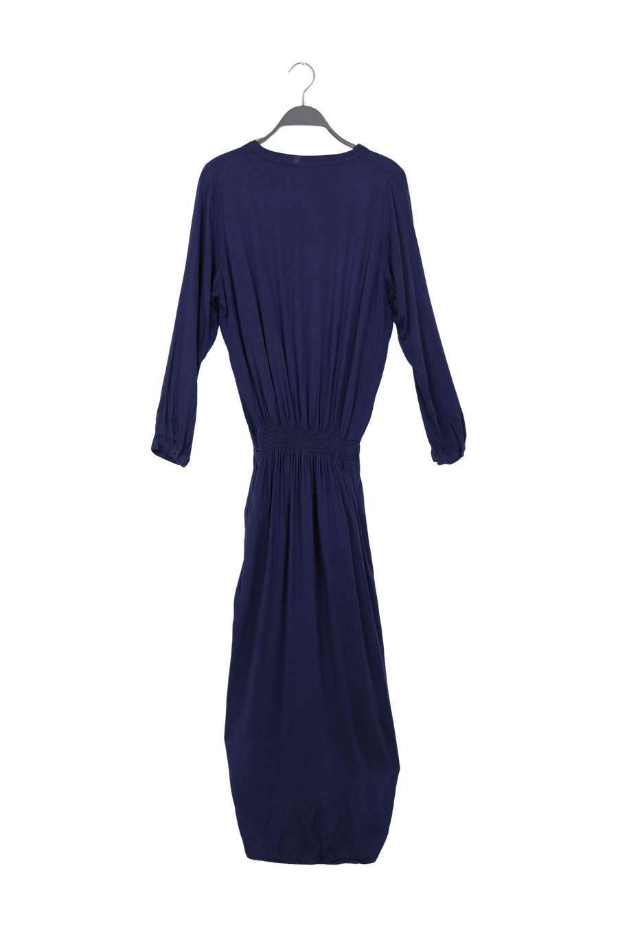 PreLoved Vera - Solid wrap over dress L/S I Navy Blue - M 2 - Rabens Saloner - DK