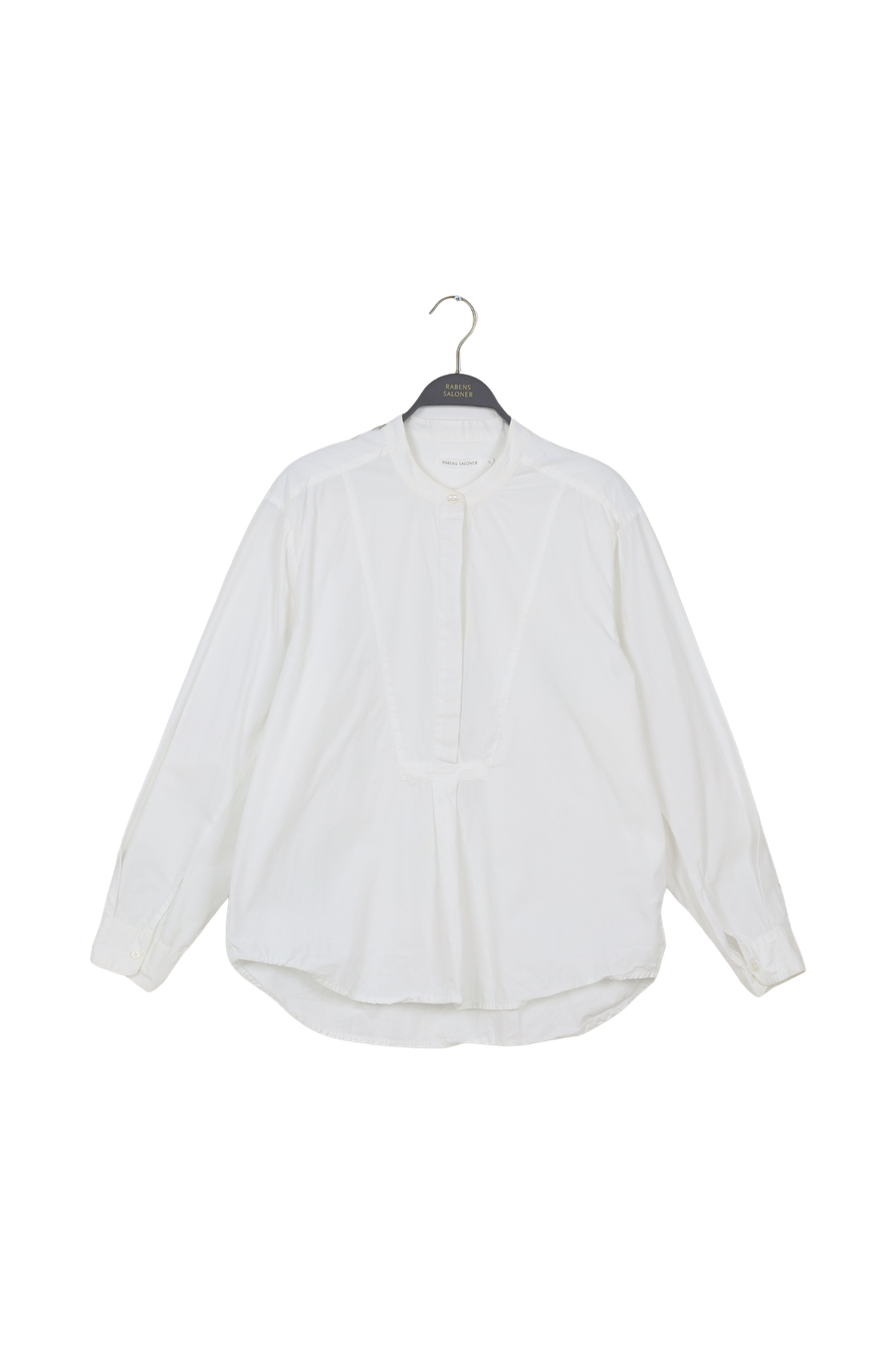 PreLoved Teja - Double stripe bib front shirt I White - L