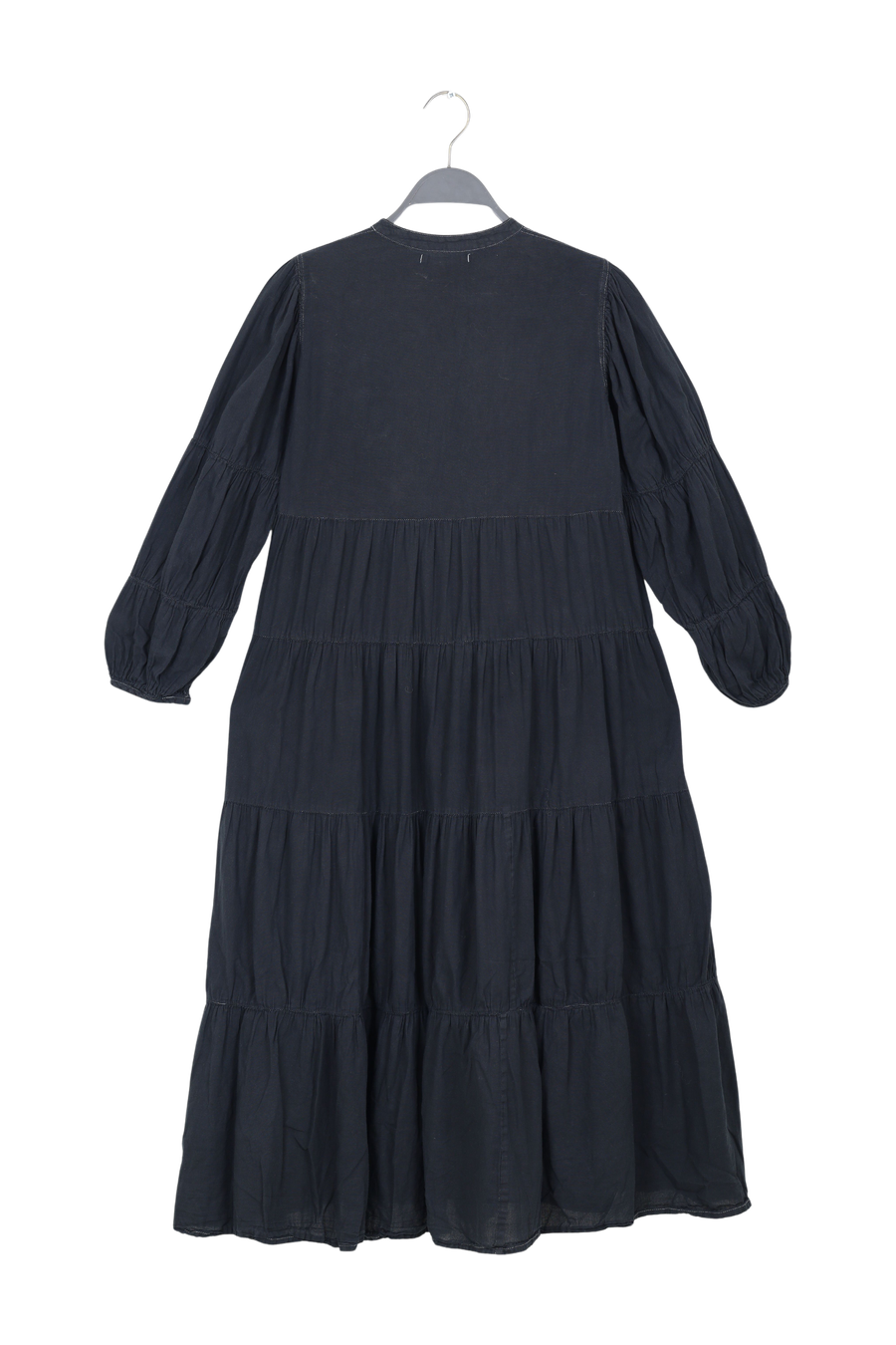 PreLoved Eloise - Cotton LS long dress I Black - S