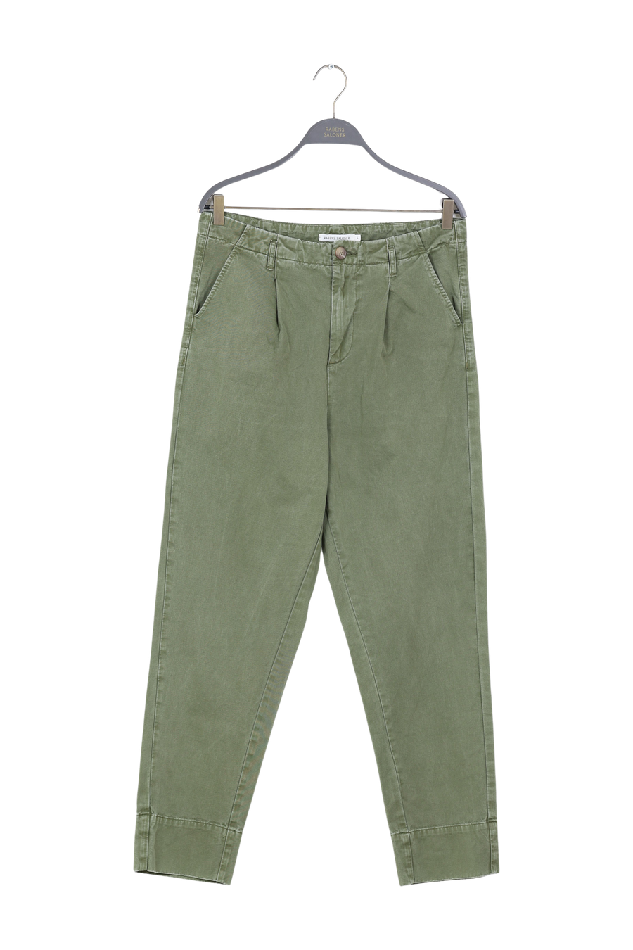 PreLoved Raina - Canvas light pleat pant I Army - L