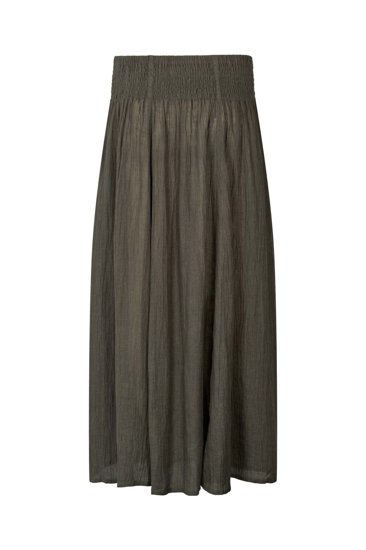 Jumana - Crinkled flared skirt I Faded black 12 - Rabens Saloner - DK