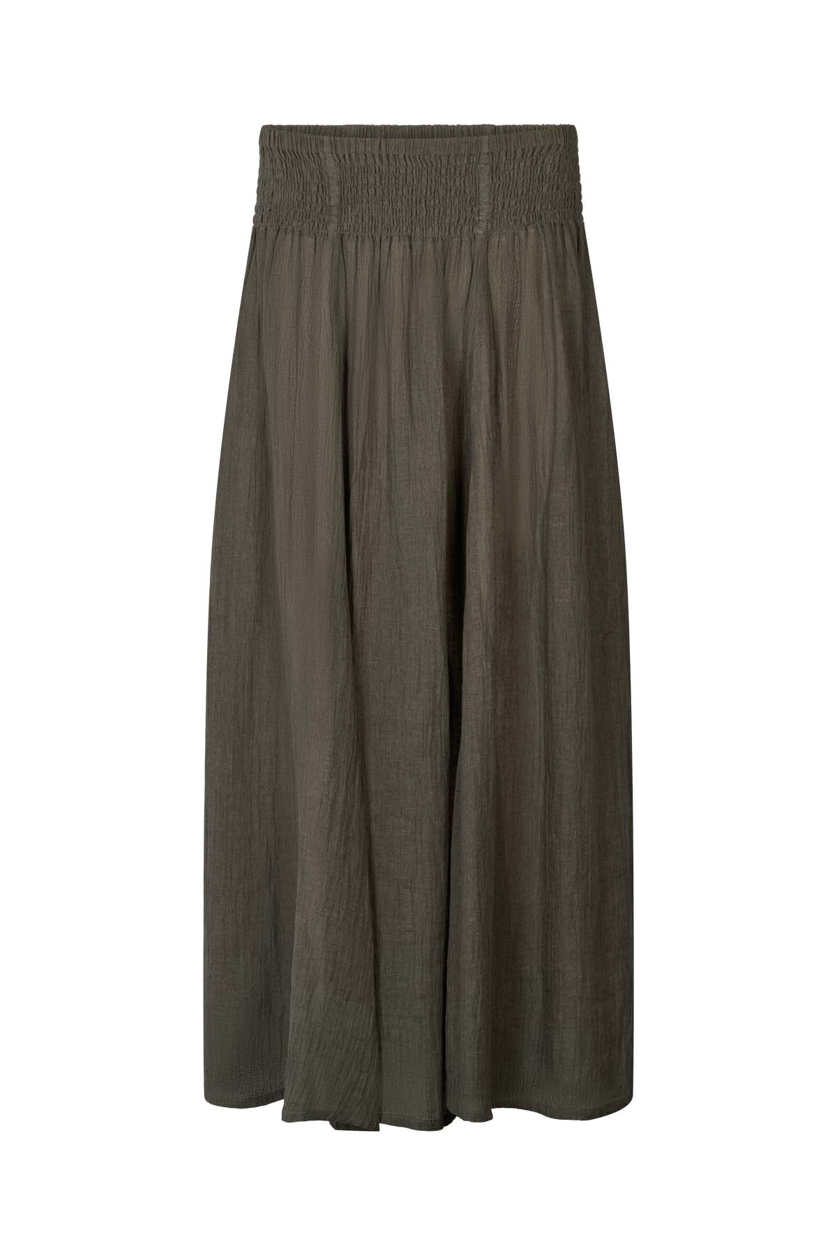 Jumana - Crinkled flared skirt I Faded black 11 - Rabens Saloner - DK