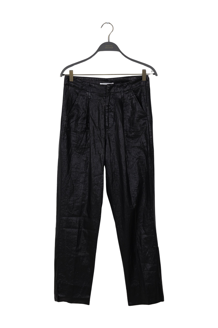 PreLoved Raina - Glazed pleat pants I Black - XS Black XS 1 - Rabens Saloner - DK