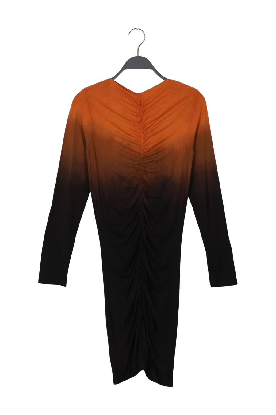 PreLoved Isja - Flow gather short dress I Burnt orange combo - S 2 - Rabens Saloner - DK