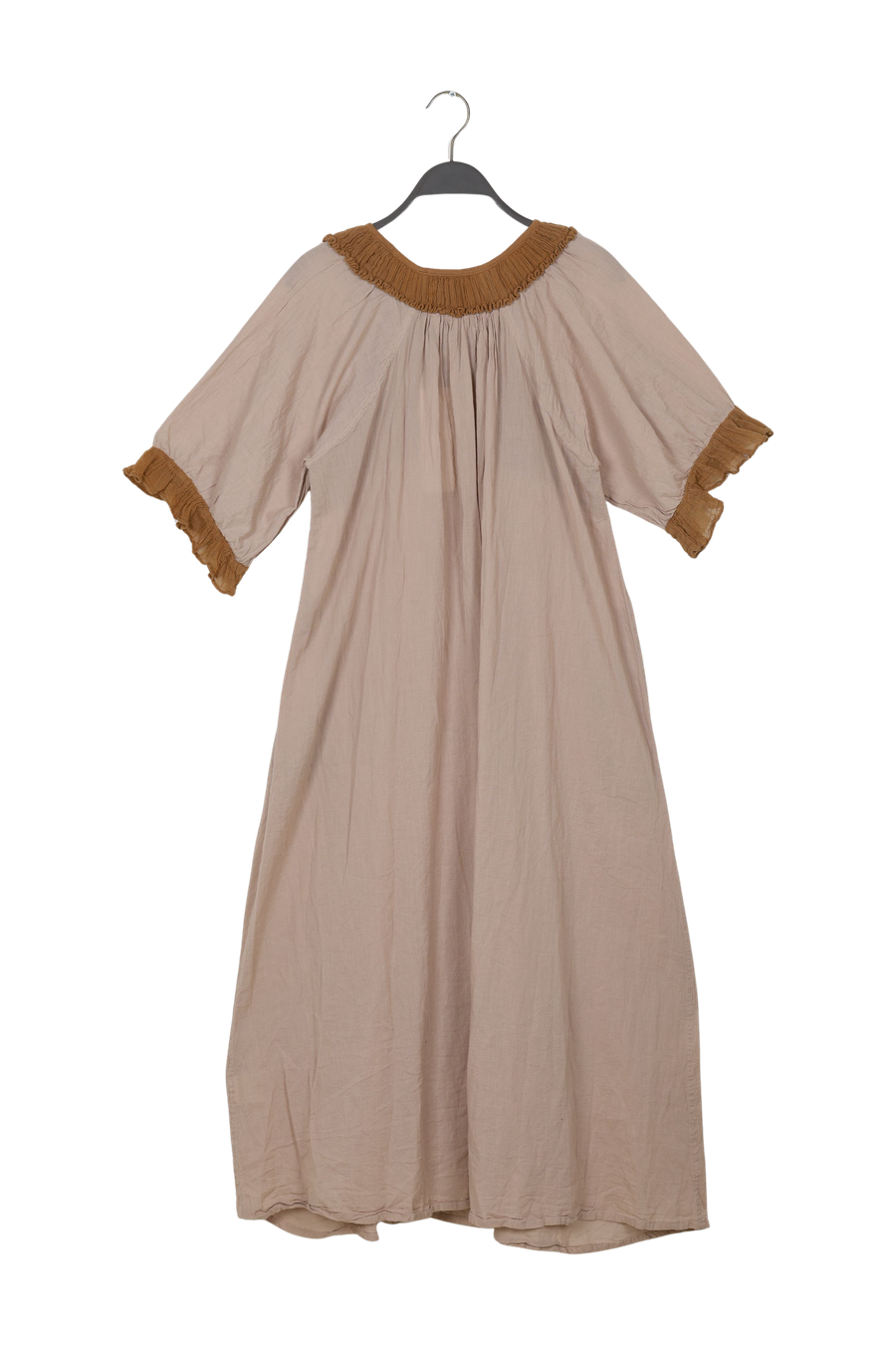 PreLoved Dorothea - Cotton long angel dress I Caramel - L 2 - Rabens Saloner - DK