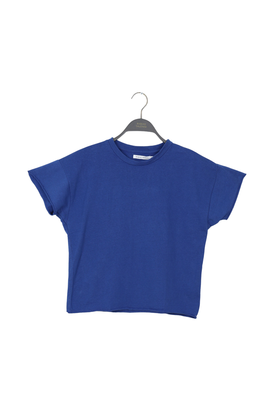 PreLoved Margot - Light stretch cropped t-shirt I Workwear blue melange - XS/S