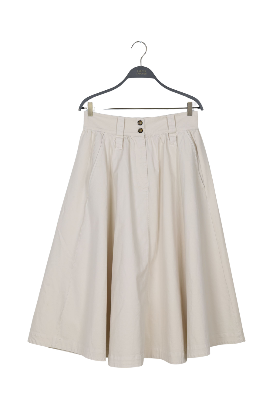 PreLoved Layla - Canvas organic skirt - XL OLIVE XL 1 - Rabens Saloner - DK