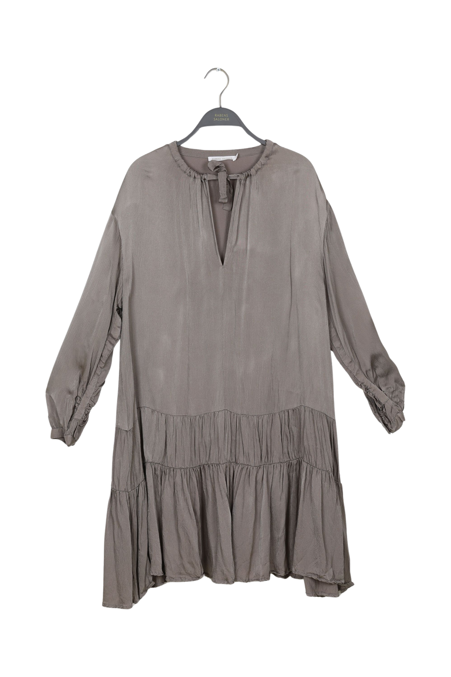 PreLoved Maibritt - Solid hammered short dress - L ONYX L 1 - Rabens Saloner - DK