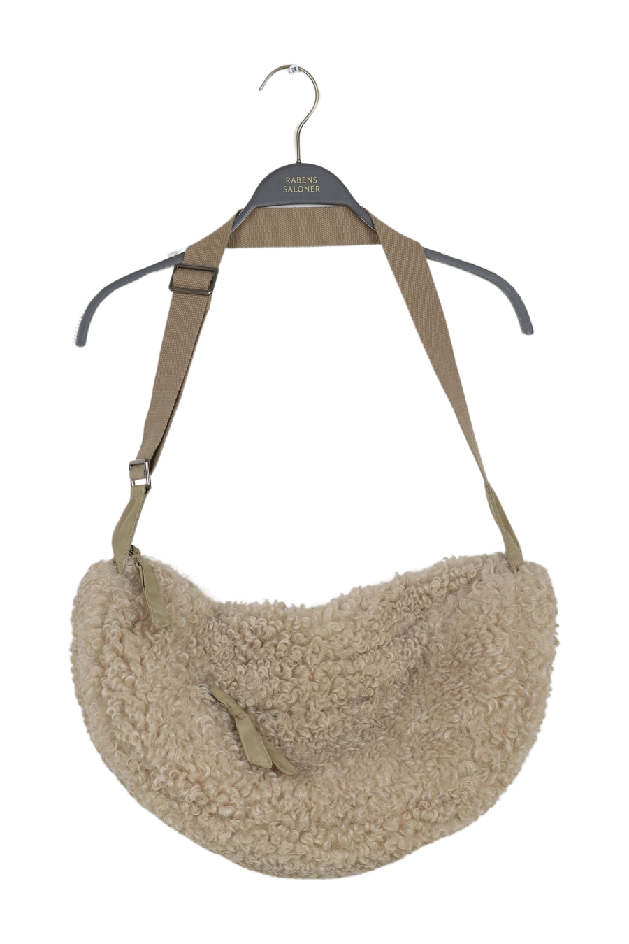 PreLoved Kondi - Curly fur O/S bumbag I Light Sand - O/S Light Sand O/S 1 - Rabens Saloner - DK