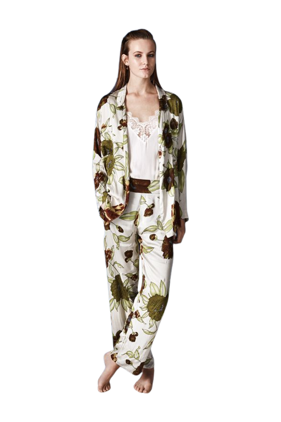 PreLoved Mega flower shirt - M 3 - Rabens Saloner - DK