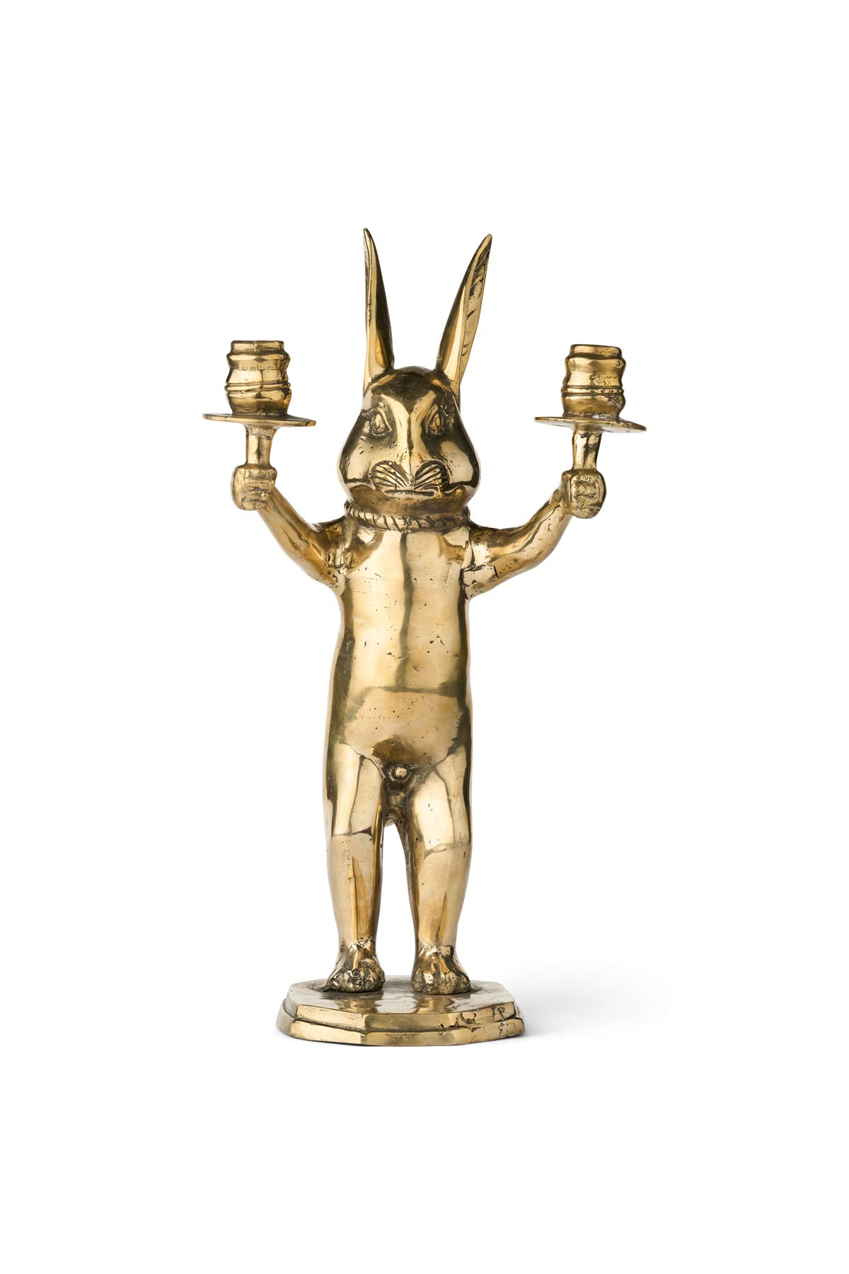 Brass Bunny Candlestick - Rabens Apartment I Brass Brass Height: 45 CM 1 - Rabens Saloner - DK