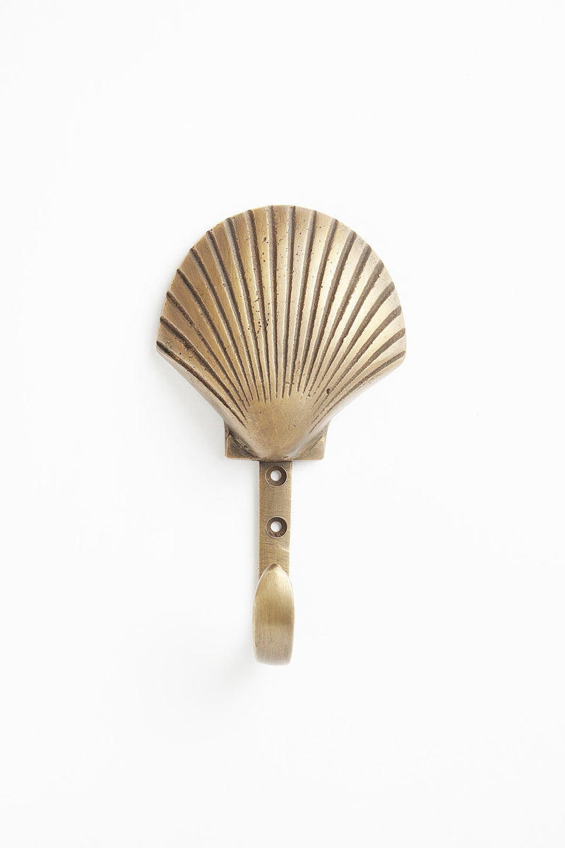 Seashell brass hook - Rabens Apartment I Matte brass Matte brass L: 12,5 cm B: 7 cm 1 - Rabens Saloner - DK