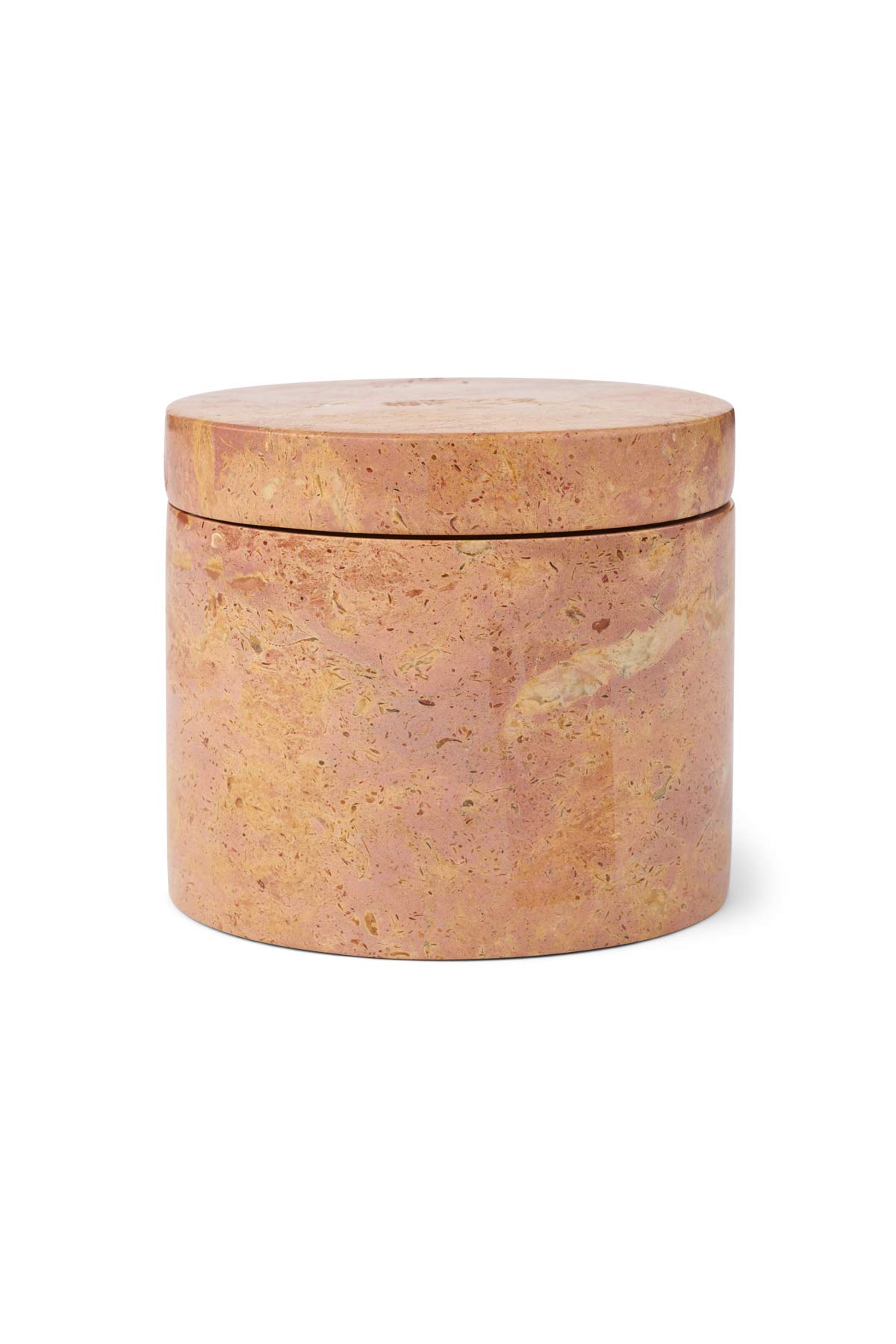 Round Marble Jar with Lid - Rabens Apartment I Rose Rose H: 9 cm Ø: 11cm 1 - Rabens Saloner - DK