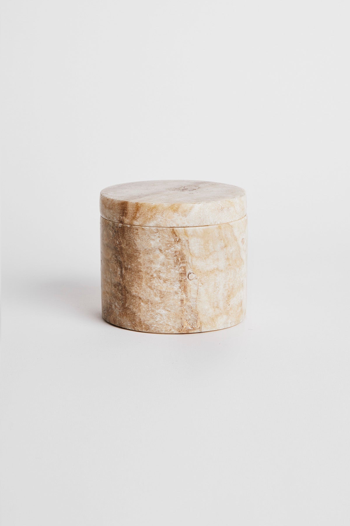 Round Marble Jar with Lid - Rabens Apartment I Champagne Champagne H: 9 cm Ø:11 cm 1 - Rabens Saloner - DK