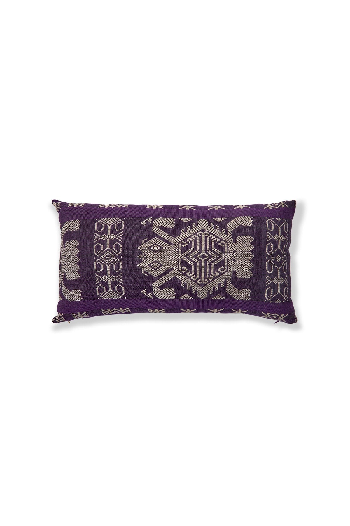 Handmade pattern pillow - Pillow 55x25 cm I Purple Combo
