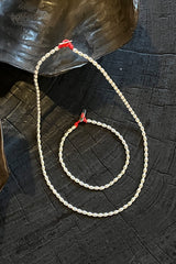 Rice Bead Necklace - Nafsu I Silver 2 - Rabens Saloner - DK