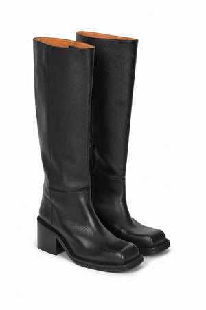 Prana - Chunky heel boot I Black Black 36 5 - Rabens Saloner - DK