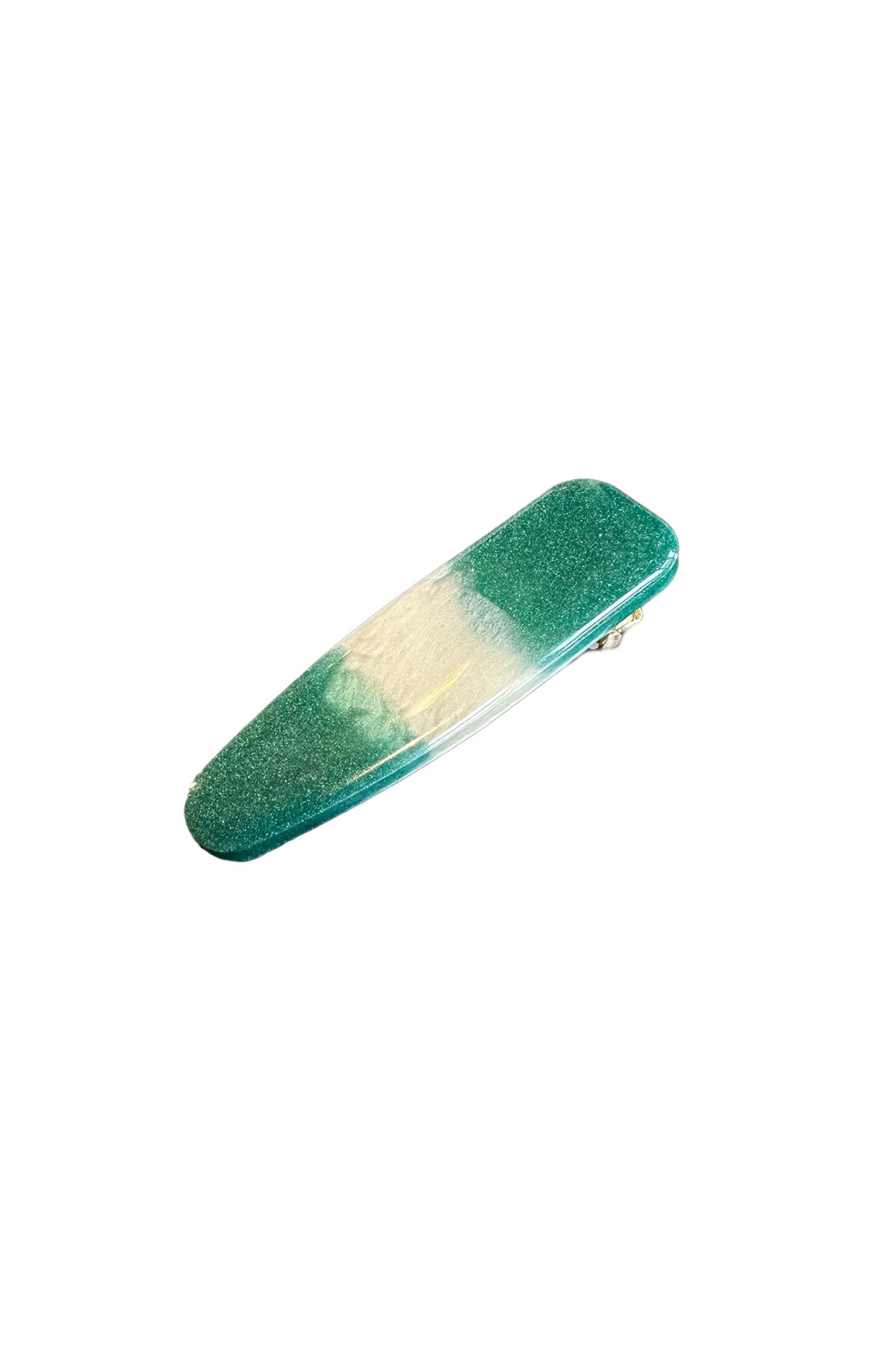 Hair Clip - Zia I Dark Green Stripe Dark Green Stripe O/S 1 - Rabens Saloner - DK
