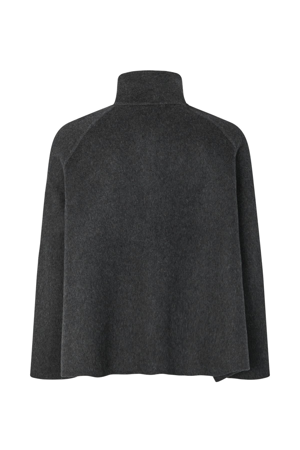 Hillevi - Double felt wool jacket I Dark grey melange 5 - Rabens Saloner - DK