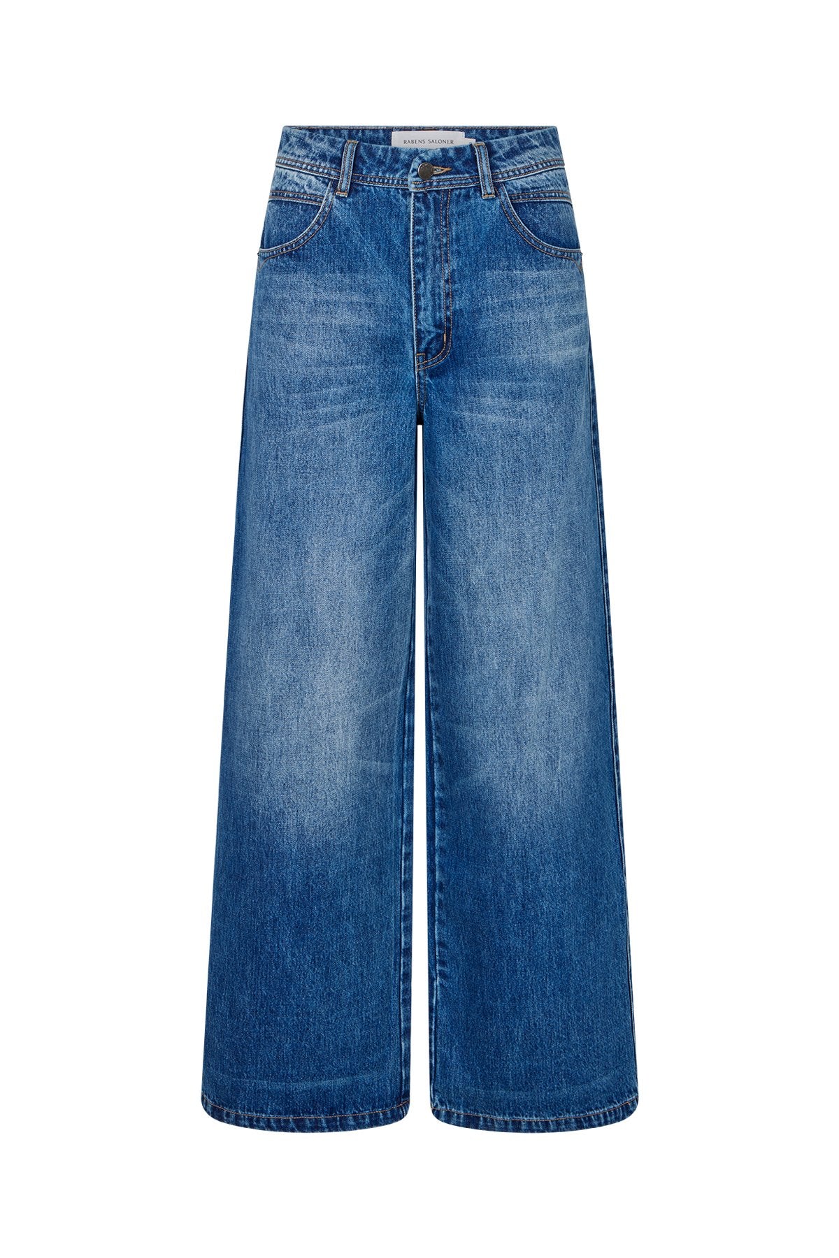 Dalia - Denim retro fit pants I Dark indigo Dark indigo 25 4 - Rabens Saloner - DK