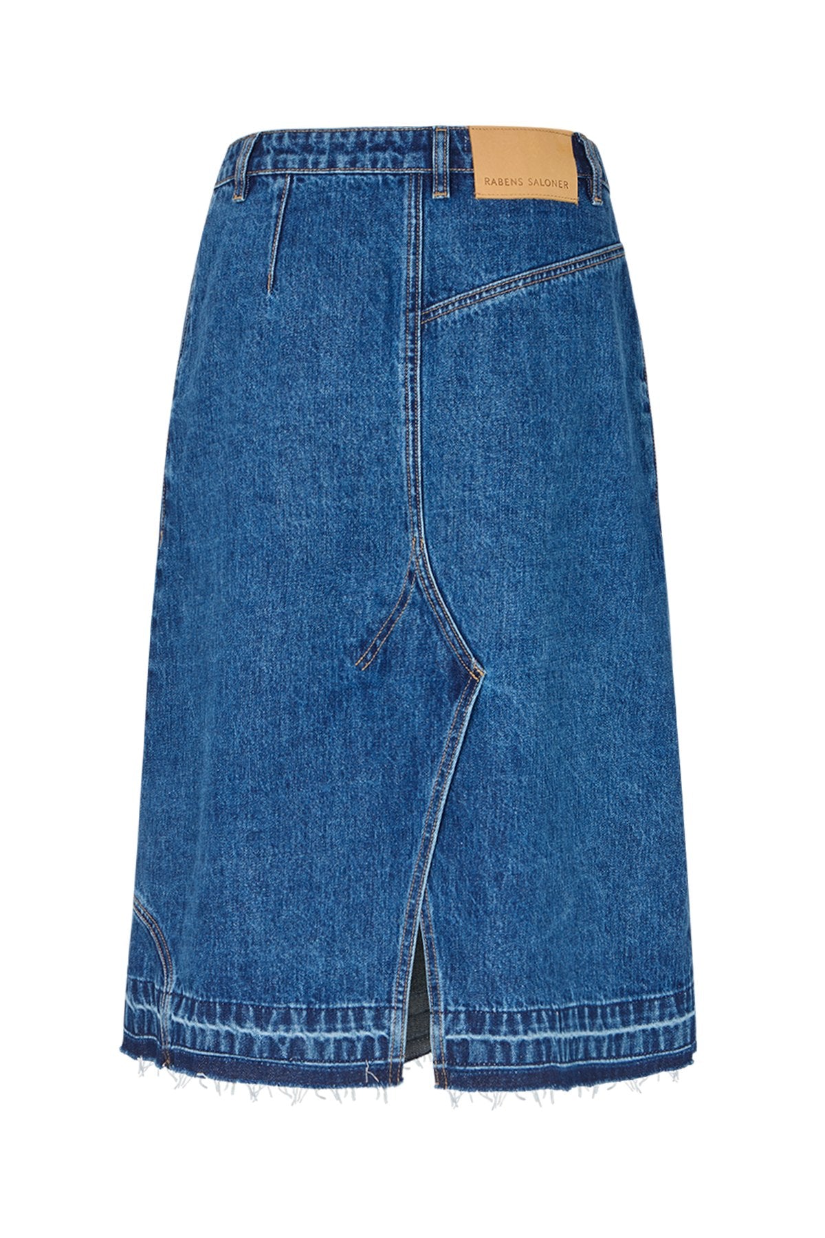 Nicka - Denim skirt I Dark indigo 5 - Rabens Saloner - DK