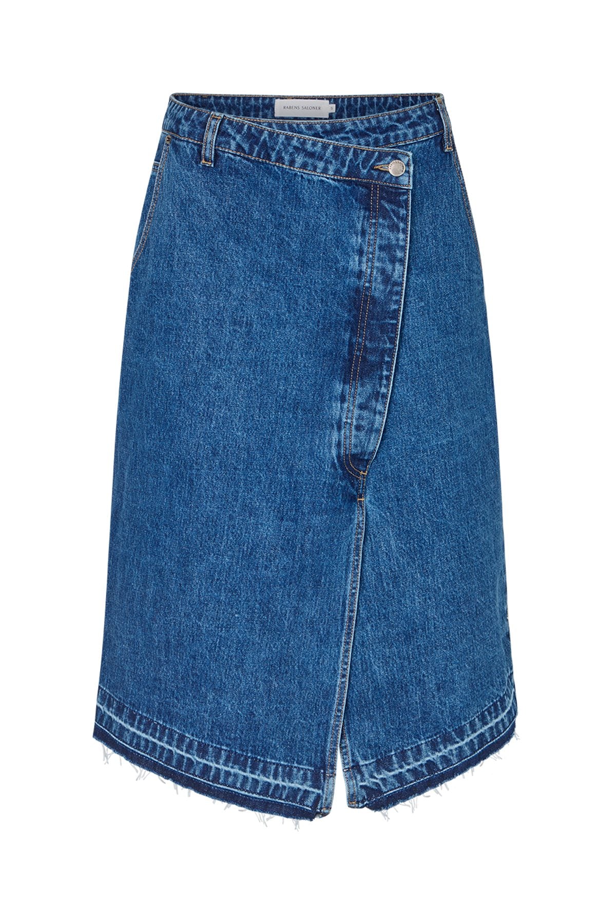 Nicka - Denim skirt I Dark indigo Dark indigo XS 4 - Rabens Saloner - DK