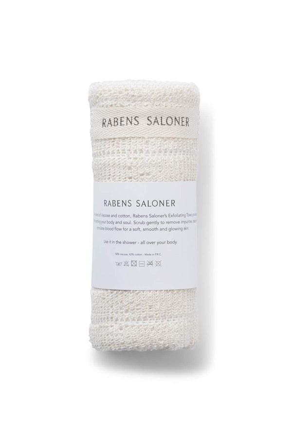 Exfoliating towel - Exfoliating towel I Creme Creme O/S 1 - Rabens Saloner - DK