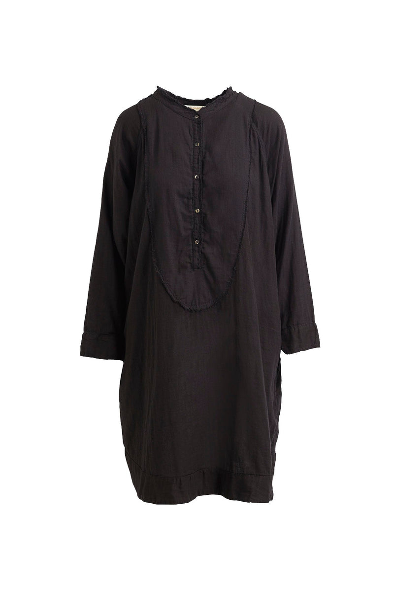 Fadia - Double cotton OS dress I Black Black XS/S  1 - Rabens Saloner - DK