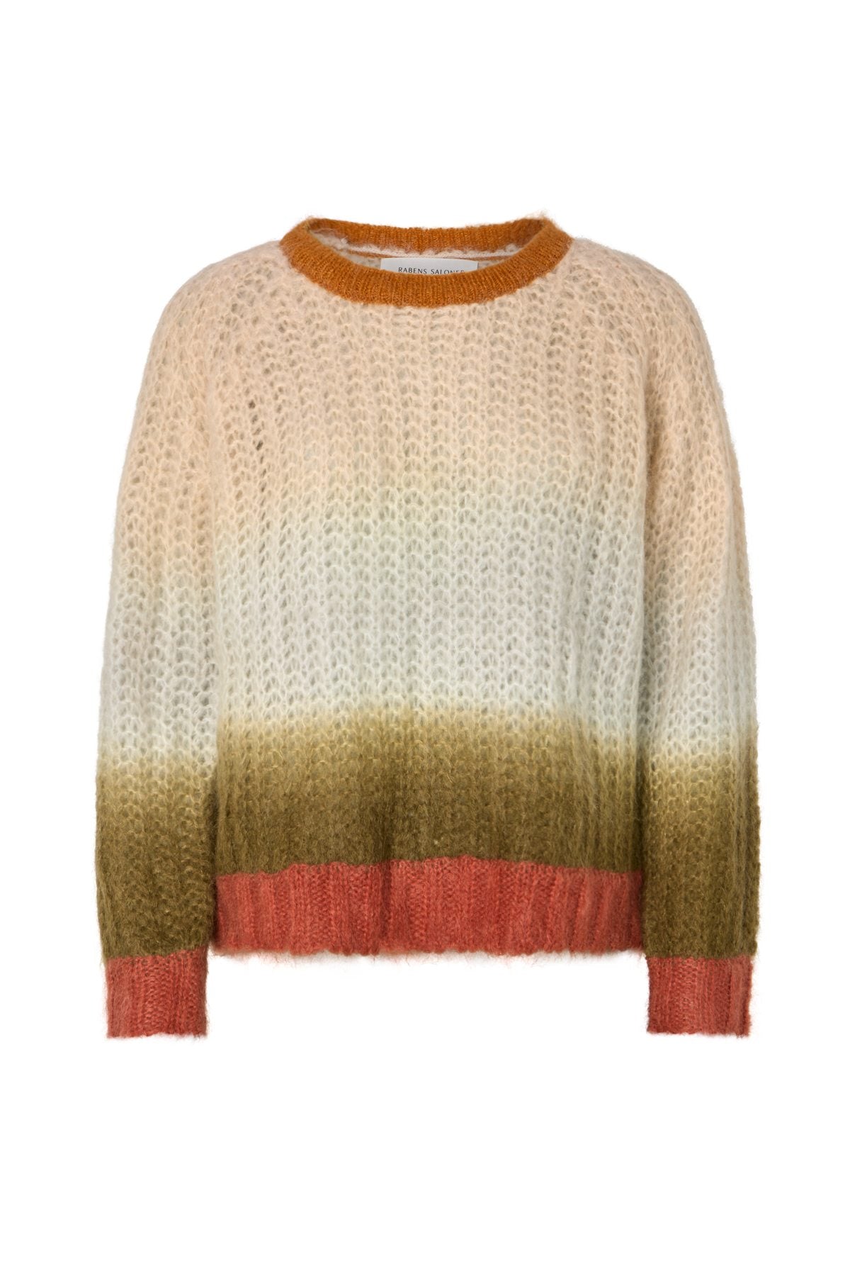 Jasmin - Faded knit boxy sweater I Rust combo Rust combo XS 4 - Rabens Saloner - DK