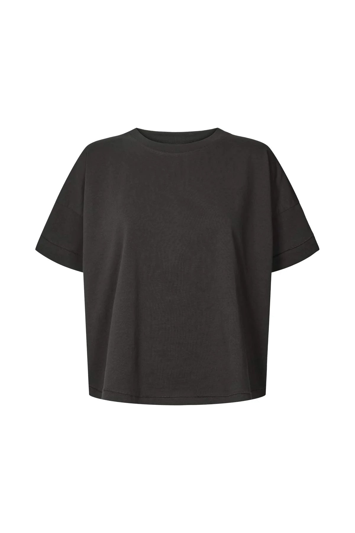 Margot - FOT cropped t-shirt I Black Black XS/S 1 - Rabens Saloner - DK