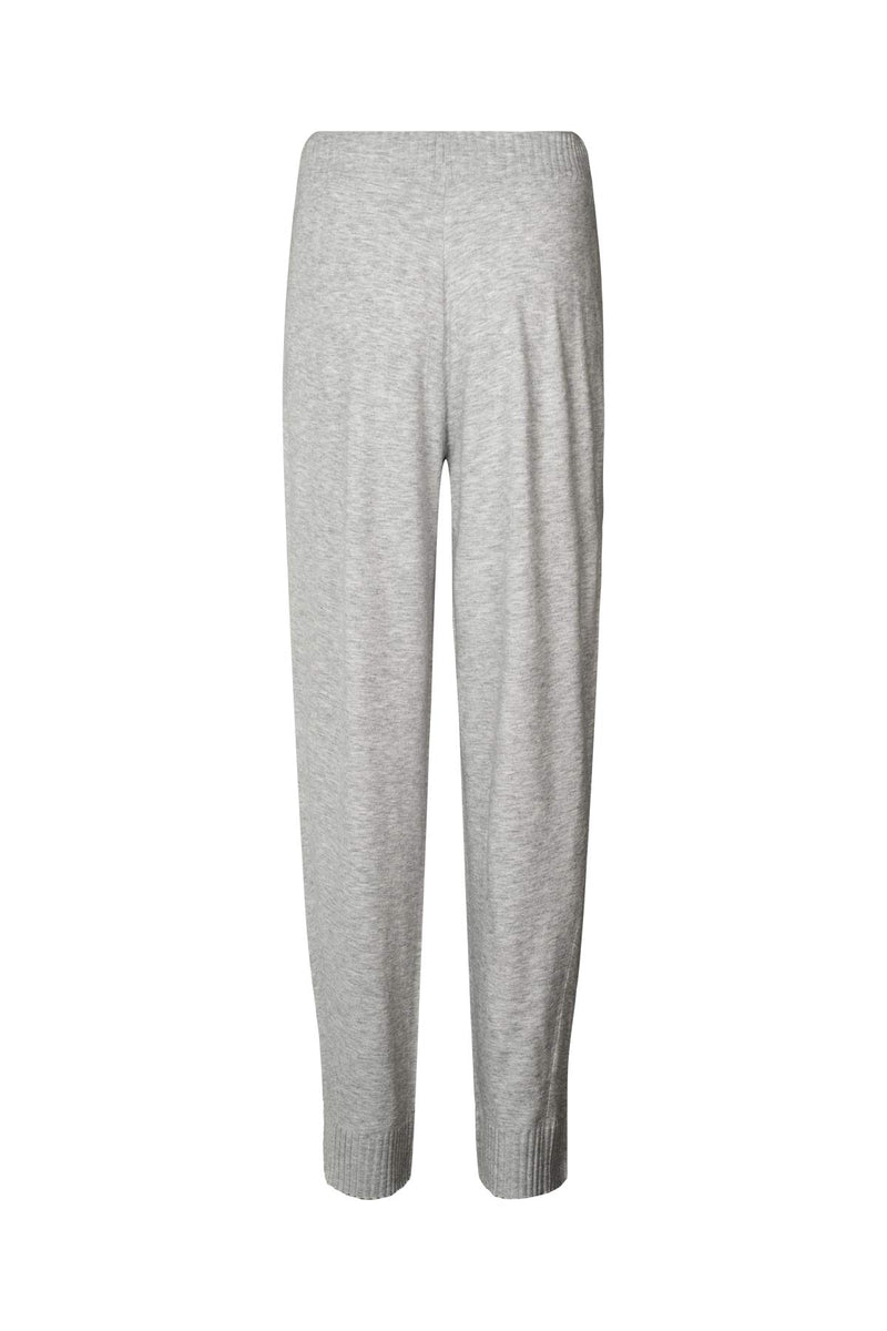 Jorun - Knit lounge pants I Grey melange 5 - Rabens Saloner - DK