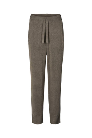 Jorun - Knit lounge pants I Mole melange Mole melange XS 1 - Rabens Saloner - DK