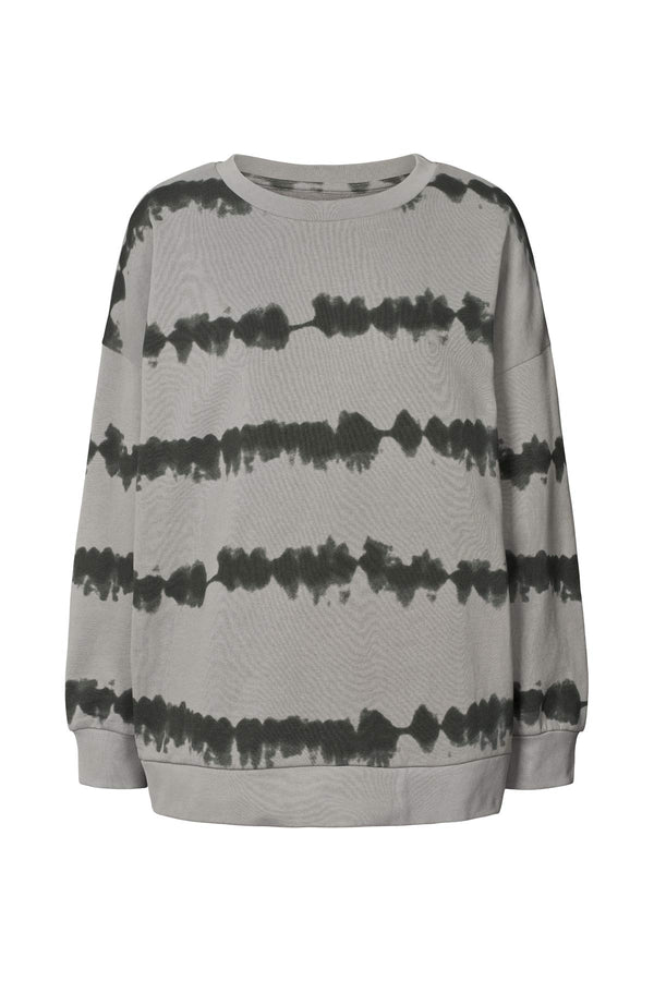 Natalia - Vista print sweatshirt I Grey combo Grey combo XS/S  2 - Rabens Saloner - DK