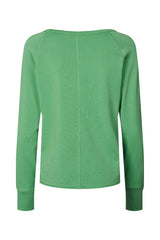 Nemi - Light stretch long sleeve top I Vivid green    4 - Rabens Saloner - DK