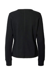 Hila - Light stretch crew neck top I Jet black    2 - Rabens Saloner - DK