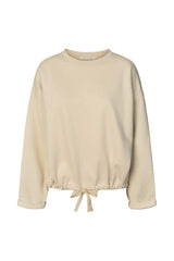 Sheela - Sweat drawstring top I Oyster Oyster XS/S 1 - Rabens Saloner - DK