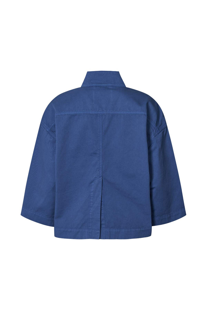 Katje - Canvas light jacket I Workwear blue 2 - Rabens Saloner - DK